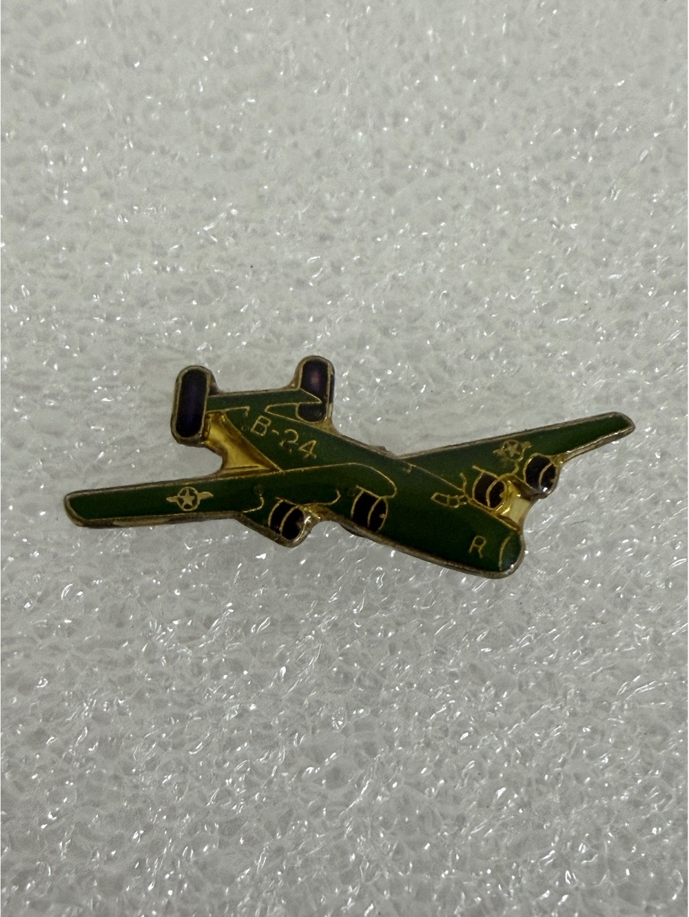 Vintage B-24 Bomber Airplane Enamel Pin